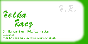 helka racz business card